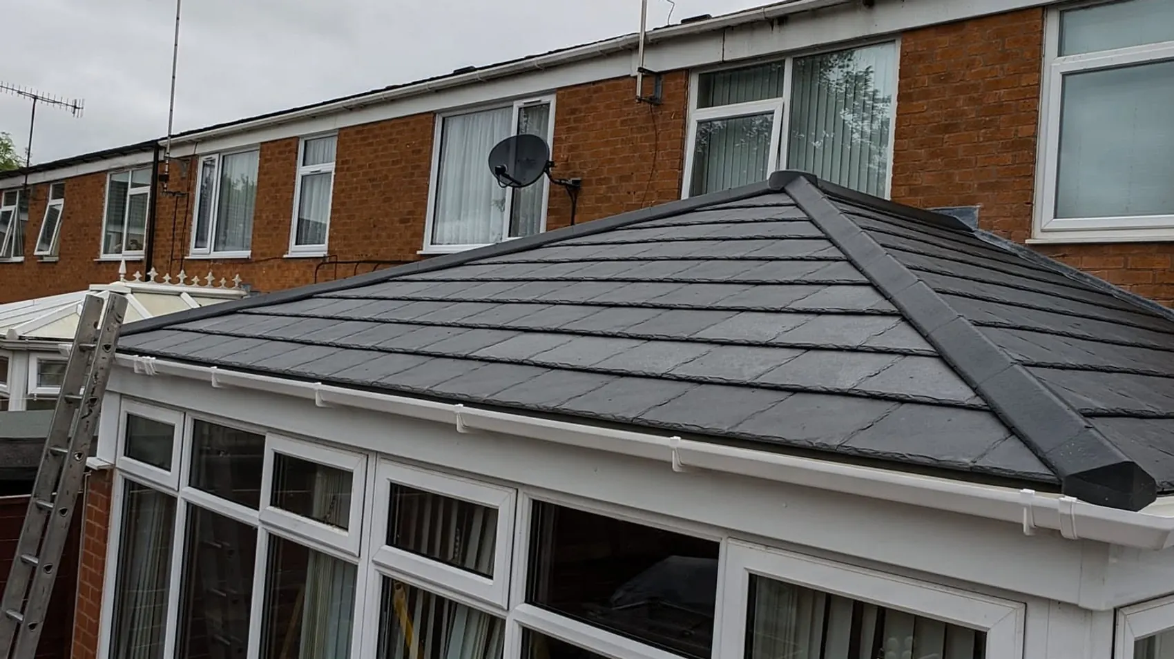 Conservatory fitted with a new insulated tiled roof, Redditch